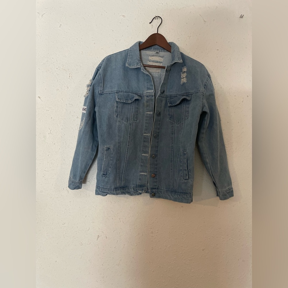 American Eagle Outfitters Light Blue Denim Jacket